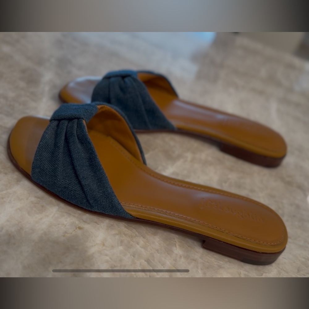 I McLaughlin Denim Slide Sandals